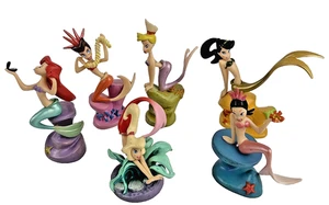 Disney Store Kleine Meerjungfrau Arielle Schwestern PVC Topper Figuren Spielzeug 4 Zoll Selten Lot 6 - Bild 1 von 7