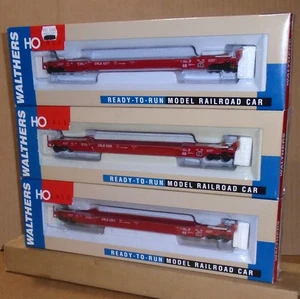 : Walthers HO _ Lot of 3 "COE Rail Leasing Husky Stand Alone Stack Car" w/ Boxes - Picture 1 of 12