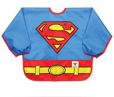 Babero DC Comic Superman 6-24 Meses Unisex Disfraz Resiste la mayoría de las manchas Impermeable  Foto 1 de 4
