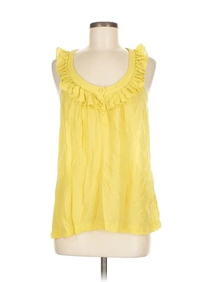 Sine Women Yellow Sleeveless Blouse 8 - Image 1 of 4