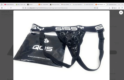 Correa deportiva de encaje de rejilla de malla con logotipo de Sissy, cornudo inferior Beta CD TS JOS QOS Foto 1 de 2