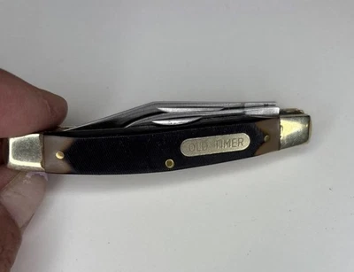 VINTAGE OLD TIMER Schrade 330T Pocket Knife Made USA - Imagem 1 de 4