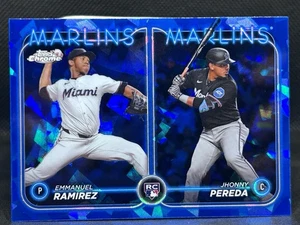 Maldonado & Villalobos ROOKIE COMBOS 2024 Topps Cromo Zafiro #USCS305 Marlins - Imagen 1 de 2