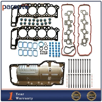 Juego completo de pernos de junta para Chrysler Aspen Dodge Ram 1500 Jeep 2004-2007 4,7 L Foto 1 de 4