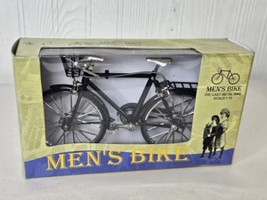 Die Cast Metal Men’s Bike 1:10 Scale Vintage Black Bicycle in Box - Picture 1 of 7
