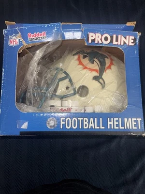 Шлем Riddell Pro Line Miami Dolphins полноразмерный с выцветшим Дэном Марино с автографом - Изображение 1 из 4