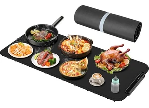 Wärmematte für Lebensmittel - XXL (36"x16") Elektrische Warmhalteschale, Speisenwärmer Matte mit... - Bild 1 von 6
