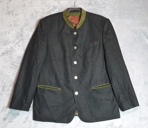 Vintage Walbusch H. Moser Austrian Loden Jacke 44" Brust grüner Besatz Salzburg - Bild 1 von 8