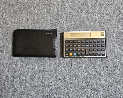 Vintage Hewlett Packard HP 12C Financial Calculator Gold With Case - Tested - Image 1 of 4