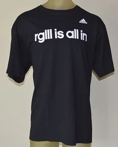 NEW ADIDAS RG III NFL Washington Redskins Men's BLACK 2X-LARGE T-Shirt GRIFFIN - Picture 1 of 10
