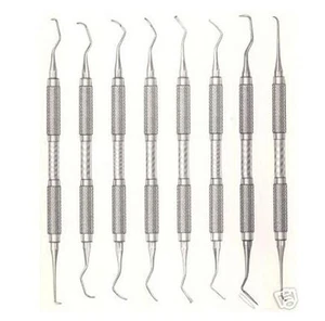 8 GOLDMAN-FOX Curettes & Scalers Set Dental Instruments - Picture 1 of 1