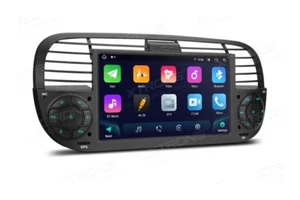 CAR TABLET NERO PER FIAT 500 AUTORADIO ANDROID OS 4G RAM + 64G ROM WI-FI GPS 7" - Foto 1 di 13