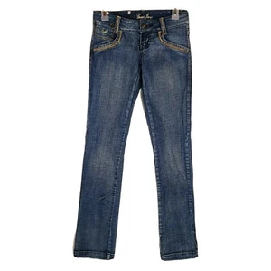 Guess Skinny Low Rise Stretch Jeans Size 24 Womens Dark Wash Rocker  - Bild 1 von 6