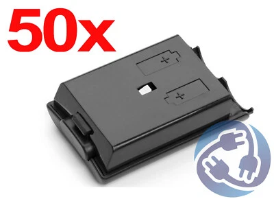 LOTE 50X Batería de Repuesto Negra Cubierta Carcasa Mando Inalámbrico Xbox 360 Foto 1 de 4