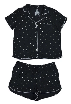 Conjunto de pijama de mujer State of Day de 2 piezas con botones y pantalones cortos a lunares XL NUEVO CON ETIQUETAS Foto 1 de 3