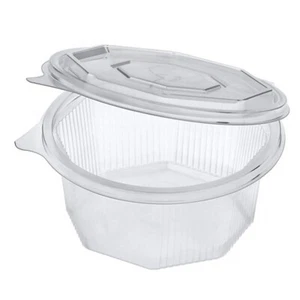 Papstar Desechable Recipiente Empaquetado Con Tapa Abatible 375 ML 50 Unidad - Imagen 1 de 1