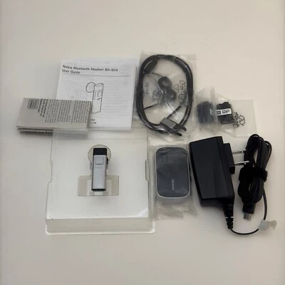 Auriculares Bluetooth Nokia BH-804 plateados y negros Foto 1 de 4
