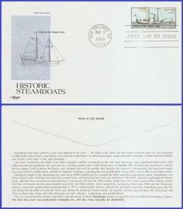 USA4 #2409 U/A ARTMASTER FDC Steamboat Walk in the Water 1818 - Bild 1 von 1