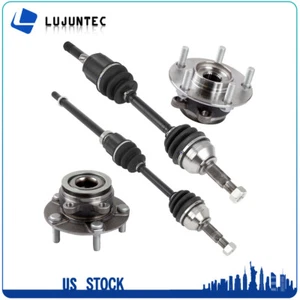 For Nissan Rogue 2008-2012 2013 2.5L AWD Front CV Axle Shaft + Wheel Hub Bearing - Picture 1 of 15