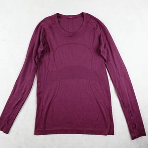 Lululemon Swiftly Tech Langarmshirt Damen 6 lila Daumenlöcher Stretch - Bild 1 von 20
