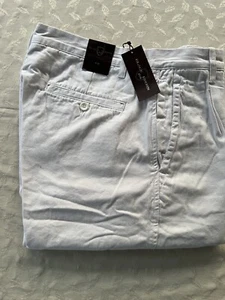 Black Brown 1826 Shorts Mens 36 Waist 11in Inseam Flat Front Chino - Picture 1 of 2