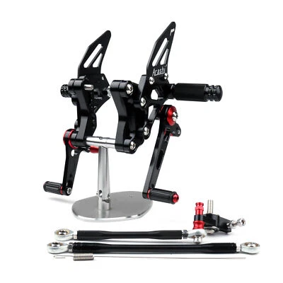 Rearset Rear set for Ducati 848 1098 1098S 1098R 1198 Black h1 Foto 1 de 4