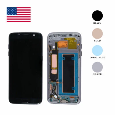 For Samsung Galaxy S7 Edge OLED LCD Display Touch Screen Assembly Replacement - Image 1 of 4