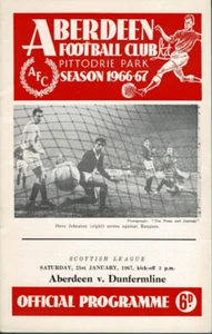 Aberdeen v Dunfermline Athletic 21 Jan 1967 League - Picture 1 of 1