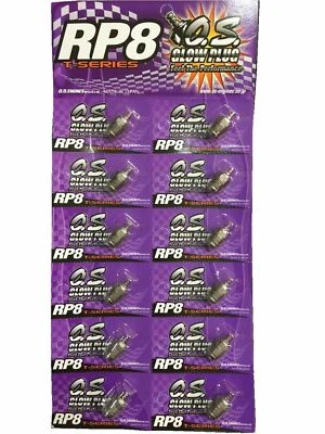 OS O.S. RP8 RC R/C Turbo Cold On-Road .12- .21 Nitro Glow Plug -12 Pack 71642080 - Image 1 of 4