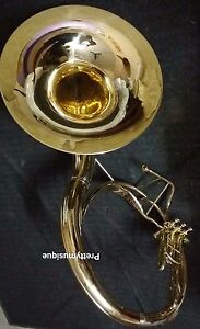 SOUSAPHONE 22" BELL OF PURE BRASS IN BRASS POLISH+ CASE + MOUTHPC+ FREE SHIPPING