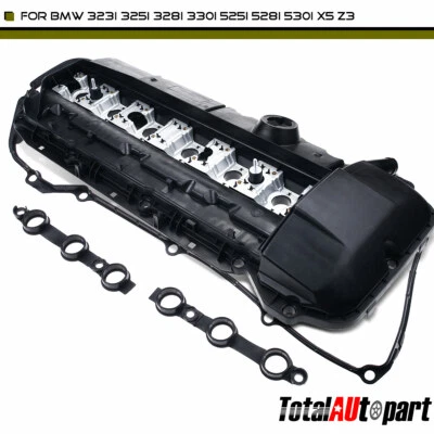 Engine Valve Cover & Gasket for BMW E46 E39 E53 E36 X5 Z3 L6 2.5L 2.8L 3.0L DOHC Foto 1 de 4