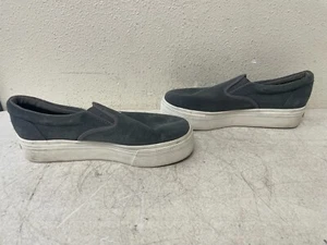 Vintage Superga Unisex Gray Slip-On Platform Sneakers Size 6.5 Casual - Picture 1 of 9