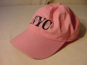 PINK NEW YORK CITY NYC HAT - ADJUSTABLE OSFM - Picture 1 of 3