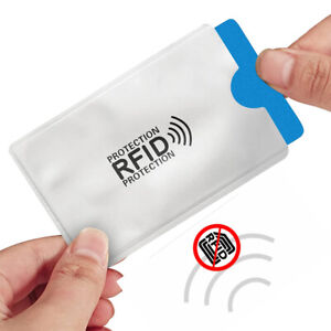 Pochette Étui de Protection RFID NFC Anti-Piratage Carte Bancaire Sans Contact 
