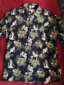 Campria Moda hawiianisches Hemd Herren Größe Large 100 % Rayon Made in Korea - Bild 1 von 8
