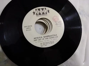 7" PROMO AFRIKA BAMBAATAA JUST GET UP AND DANCE ATAHUALPA LUNA DE SANGRE VG+ - Imagen 1 de 1