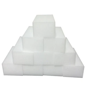 100pcs Magic Sponge Sponges Cleaning Melamine Eraser Stain Dirt Remover Foam - Picture 1 of 9