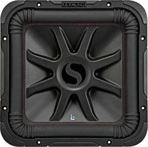 KICKER 45L7R124 CAR AUDIO 12" L7R SQUARE SUBWOOFER SUB WOOFER DVC 4-OHM L7R124 - Picture 1 of 4