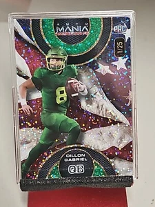 2024 Wild Card Auto Mania American FB Dillion Gabriel American Flag Sparkle 1/25 - Bild 1 von 8