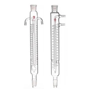 200mm 300mm Rückfluss-Graham-Kondensator Standardverbindungen Glas-Wärmetauscher - Bild 1 von 11