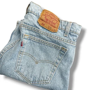 Levi's 505 Regular Fit Jeans Mens W36 L30 (34x27)Light Wash Denim Classic FLAWED - Picture 1 of 7