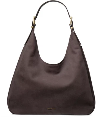🌺🌹Michael Kors  Nolita Large Hobo Leather Shoulder Bag  Chocolate - Image 1 of 3
