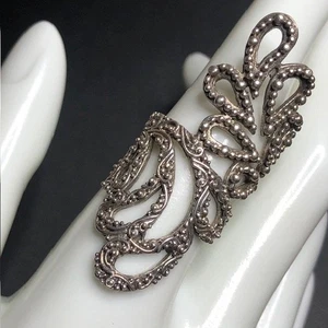 Anillo 8496 SARDA de plata esterlina 925 filigrana con pergamino declaración 9,5 gramos talla 7 - Imagen 1 de 3
