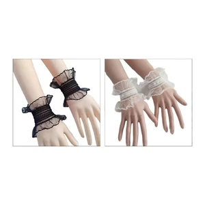Detachable Elastic Wrist Cuffs for Woman Teens Shirt Dress Sweater Decorative - Picture 1 of 10