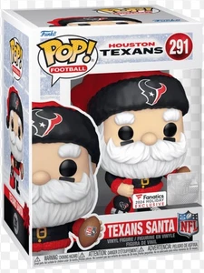 FUNKO POP HOUSTON TEXANS 2024 SANTA CLAUS NFL  #291 NEW EXCLUSIVE FANATICS - Picture 1 of 1