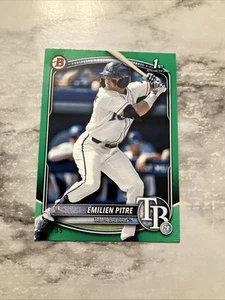 2025 Bowman Emilien Pitre #BP-83 Green /99 Rays - Foto 1 di 3