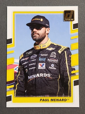 2018 Donruss NASCAR Racing #58 Paul Menard Gold Foil Parallel #366/499 - Image 1 of 2