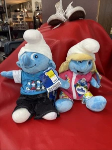 2011 Schlumpfine Clumsy Build A Bear Workshop 17" ungefüllt 2 in 1 Song Schlumpf Neu mit Etikett - Bild 1 von 15