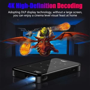 FHD 4K Projector Smart DLP Android WiFi Bluetooth Home Heimkino Beamer DE - Bild 1 von 19