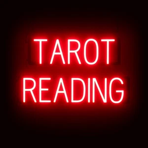 SpellBrite TAROT READING Sign | Neon Sign Look, LED Light | 25.6" x 15.0" - Foto 1 di 11
